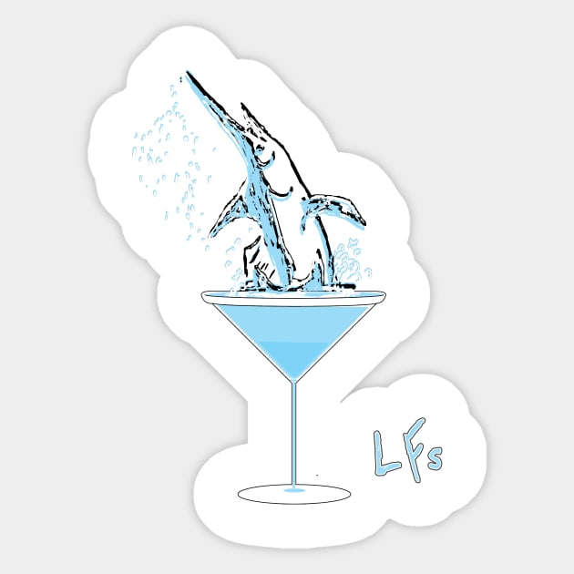 Martini Marlin Sticker by zzsour5